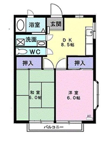 ボヌール金子の間取り