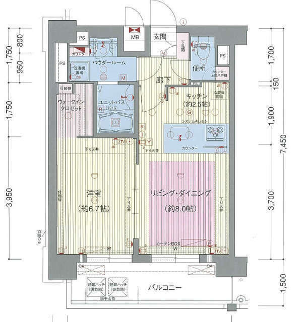 プレサンス名古屋ＳＴＡＴＩＯＮビジュの間取り