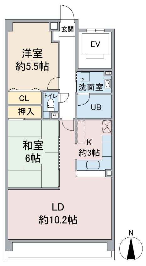 アソシア高社の間取り