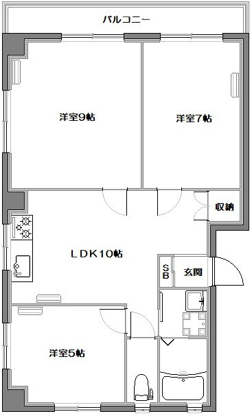 シャトウ中野アネックスの間取り