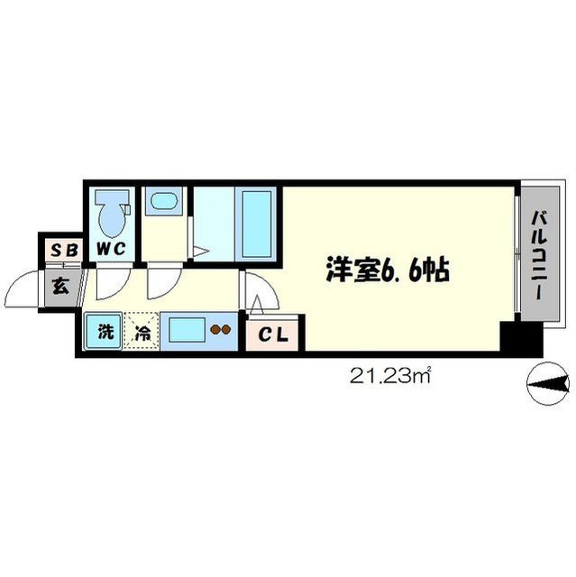 SERENiTE谷四の間取り