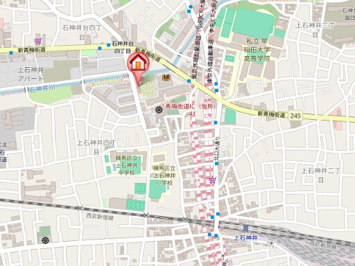 クレージュハイツの地図
