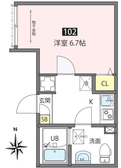 【間取り】 | ANNEX三河島 | 間取り図