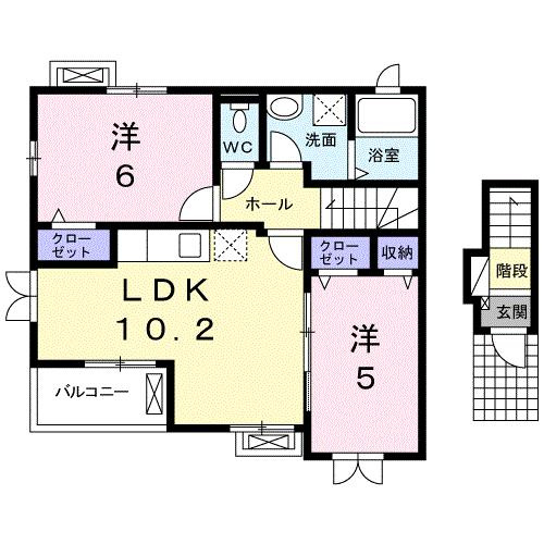 グランドゥソレイユの間取り