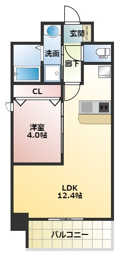 Alivis北梅田の間取り