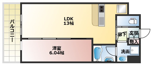 プレジオ梅田の間取り