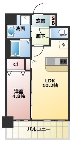 スプランディッド茨木天王の間取り