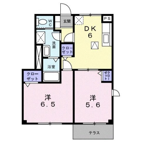 メゾンソレイユの間取り