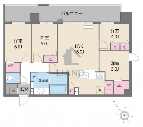 S-RESIDENCE博多駅東awesome　堅粕小学校区の間取り|S-RESIDENCE愛宕SOUTH