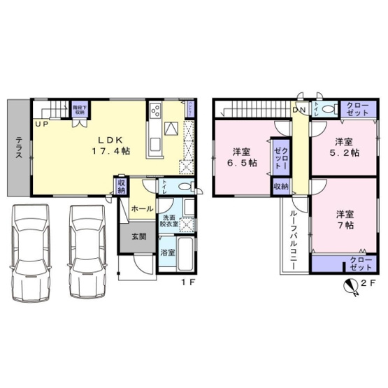 【間取り】 | アルコラカーサ渡場