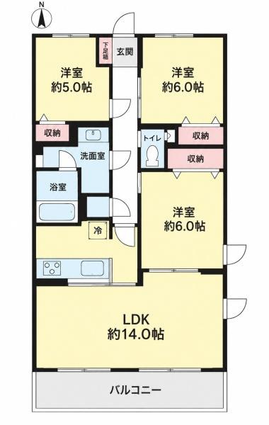 サンヴェール藤が丘の間取り