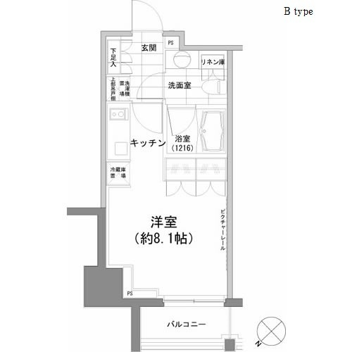 パークハビオ渋谷の間取り