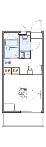 レオパレス南荒子の間取り