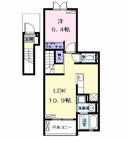 カルム　エミーの間取り