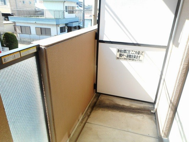 グレースハイム甲陽のバルコニー