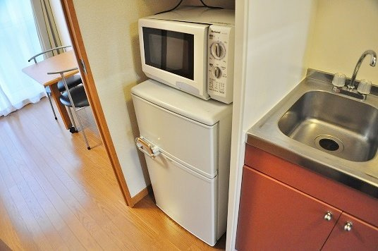 レオパレスコート　アベⅡのその他|電子レンジ、冷蔵庫付き（部屋によりメーカーは異なります）