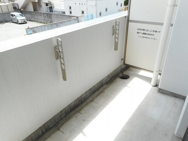 グレース東淀川のバルコニー