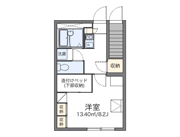レオパレスいずみの間取り