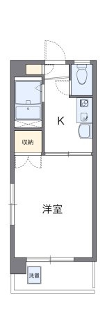 レオパレスエステート千舟の間取り