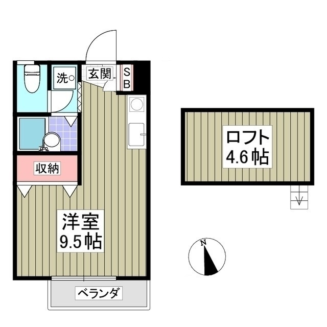 フロンティアⅠＡ棟の間取り