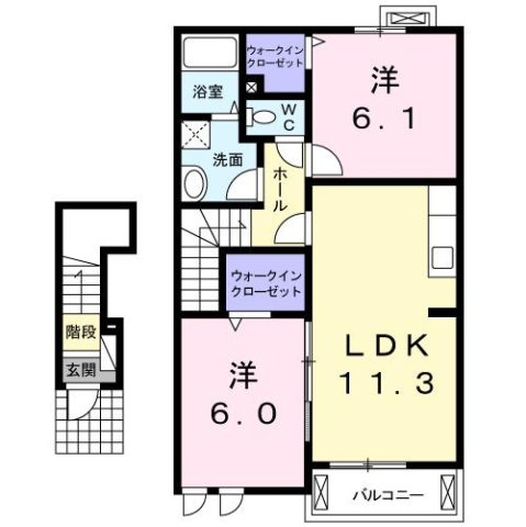 ボニートⅠの間取り