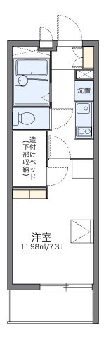 レオパレスエターナルⅠの間取り