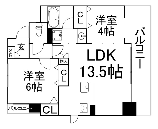 【間取り】 | ハイケンスライフ真法院