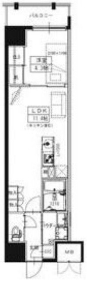 【間取り】 | S-RESIDENCE大阪上本町