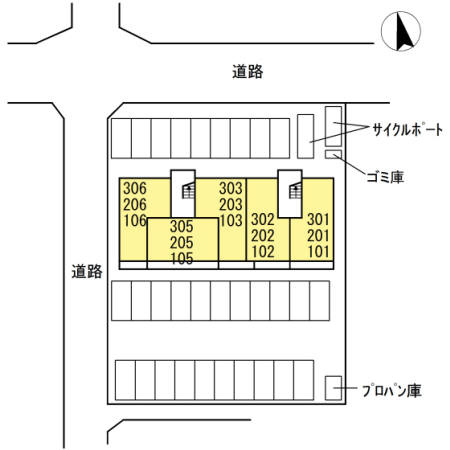 ラ　ルーチェの区画図