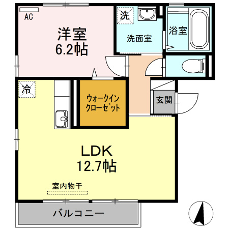 グランシャリオ高柳の間取り