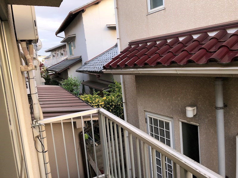 金光コーポのバルコニー