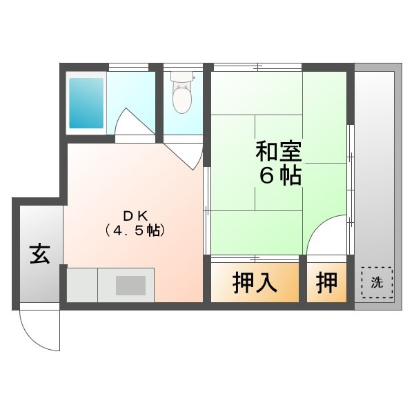 金光コーポの間取り