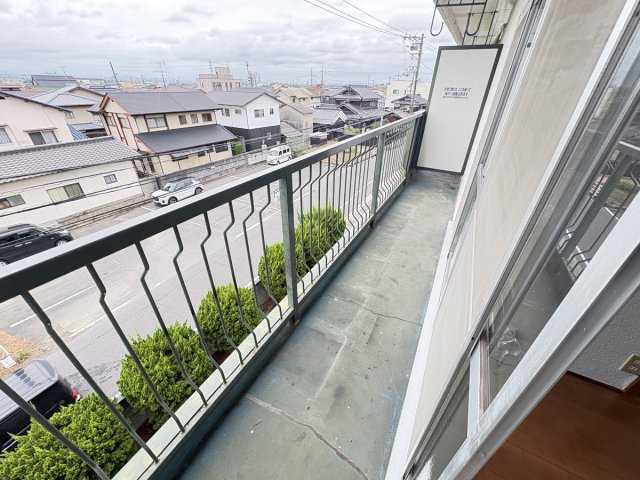 三協コーポのバルコニー