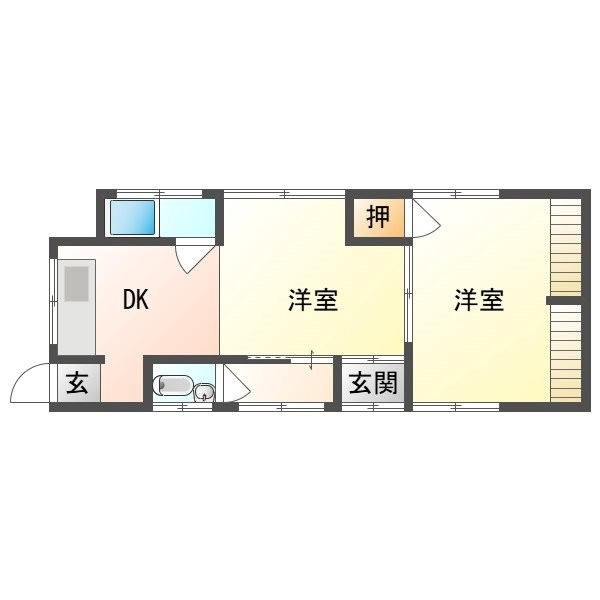 京本様平屋戸建２の間取り