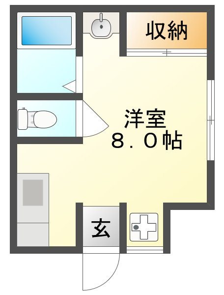 レジデンス伊島A棟の間取り