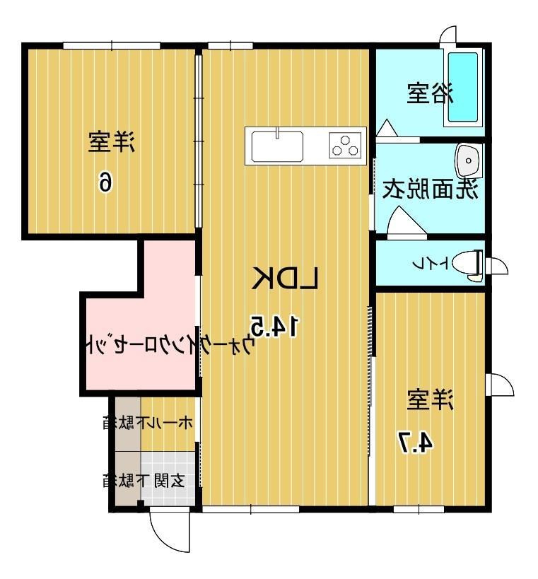 クレセオ西長瀬の間取り