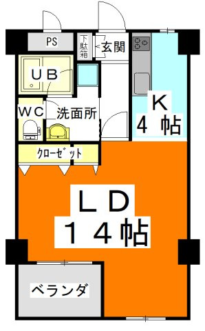 アーバンハウス大供の間取り