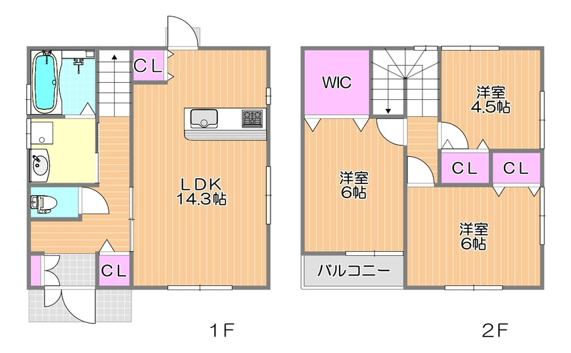 グランツタウン3号棟の間取り