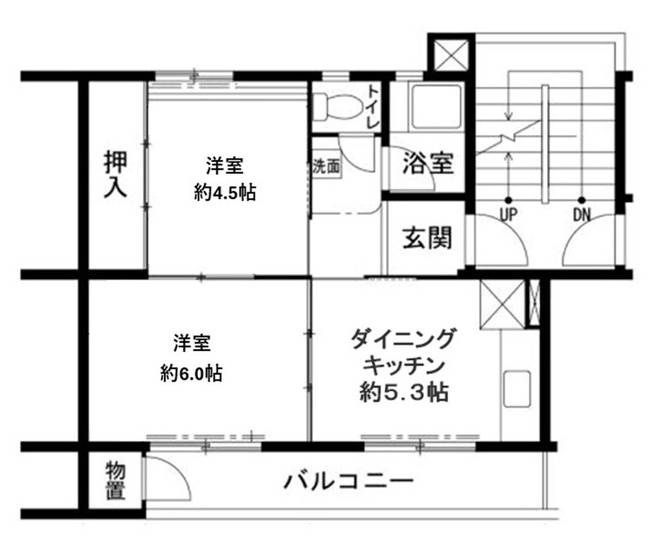 【間取り】 | ビレッジハウス鳴滝
