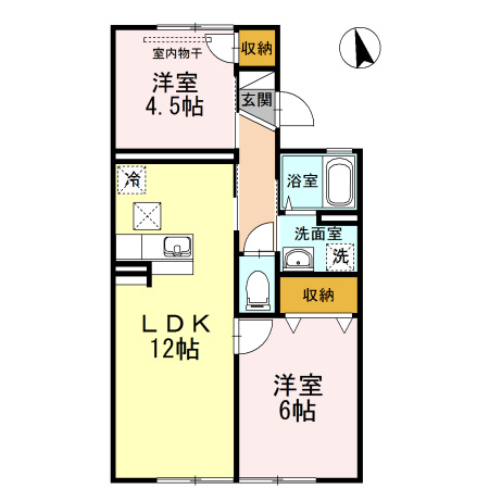 パレーシャル爽の間取り