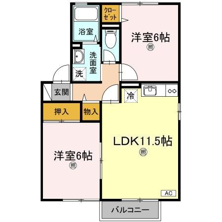 セジュールNANBAの間取り