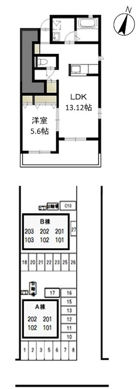 クラウンフィールドN 　Aの間取り