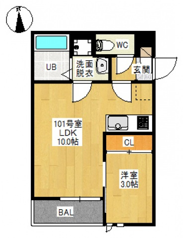 GRANDTIC 奥田の間取り