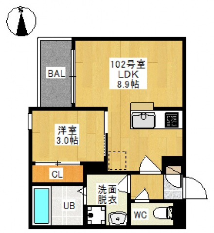 REGALEST 医大南の間取り