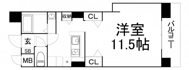 【間取り】 | ホープ松屋町住吉