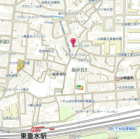 ラムール東垂水 の地図
