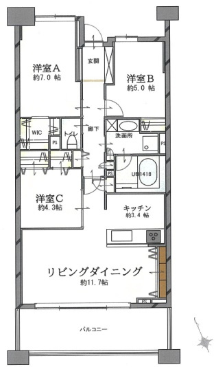 グランエスタの間取り