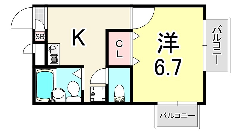 プレジール桂の間取り