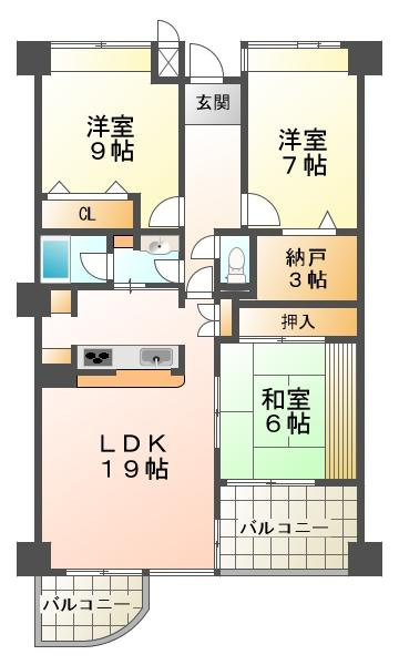 西神糀台ミオの間取り