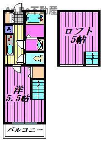 川口市前川３丁目のアパートの間取り